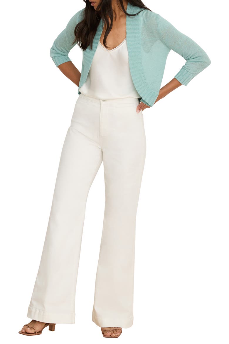 Bolero Open Front Cardigan, Alternate, color, AQUIFER