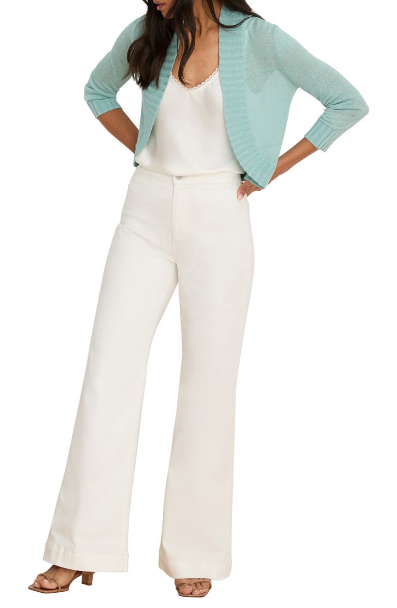 NIC+ZOE Bolero Open Front Cardigan, Alternate, color, Aquifer