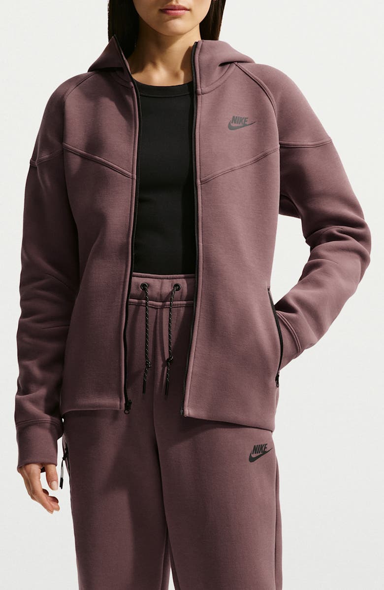 Nike Sportswear Tech Fleece Windrunner Zip Hoodie, Main, color, 502 Tattoo/Black