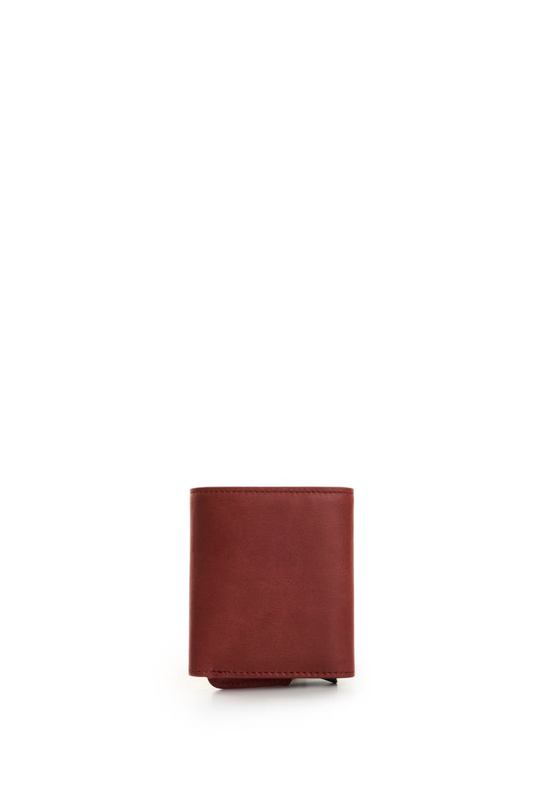 Garry Tech Leather Card Holder, Alternate, color, Burgundy