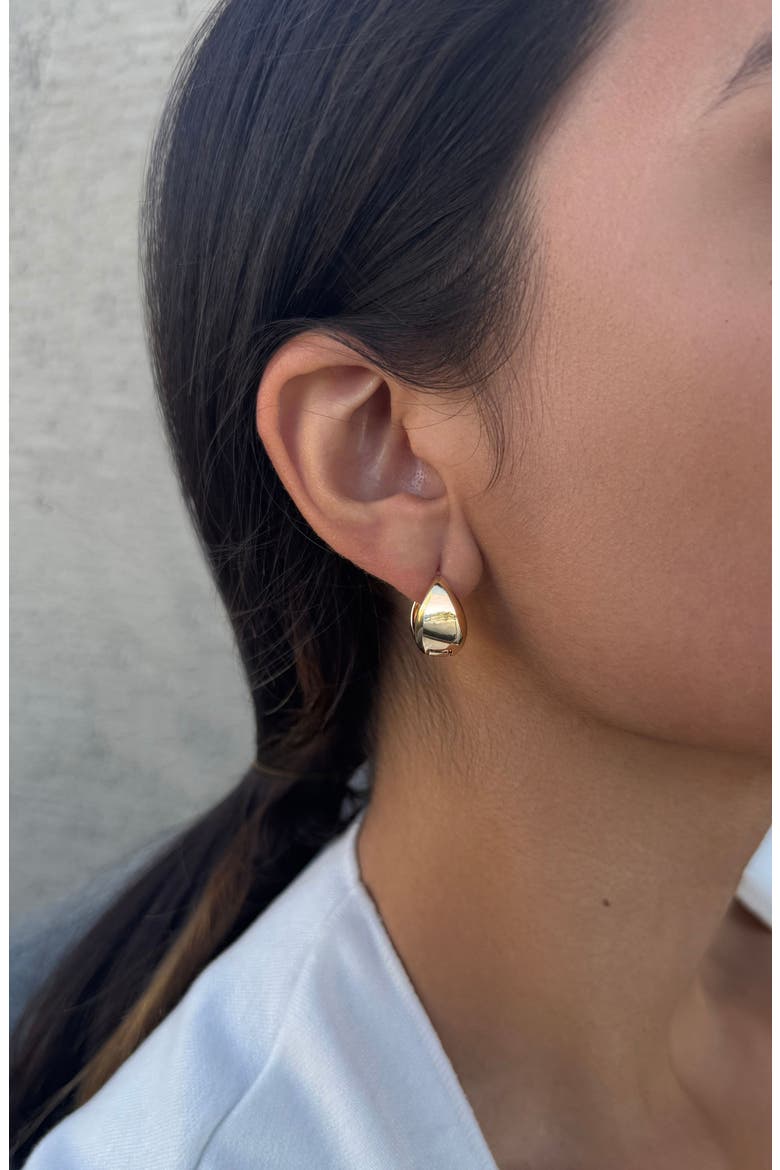 Graduated Huggie Hoop Earrings, Alternate, color, GOLD