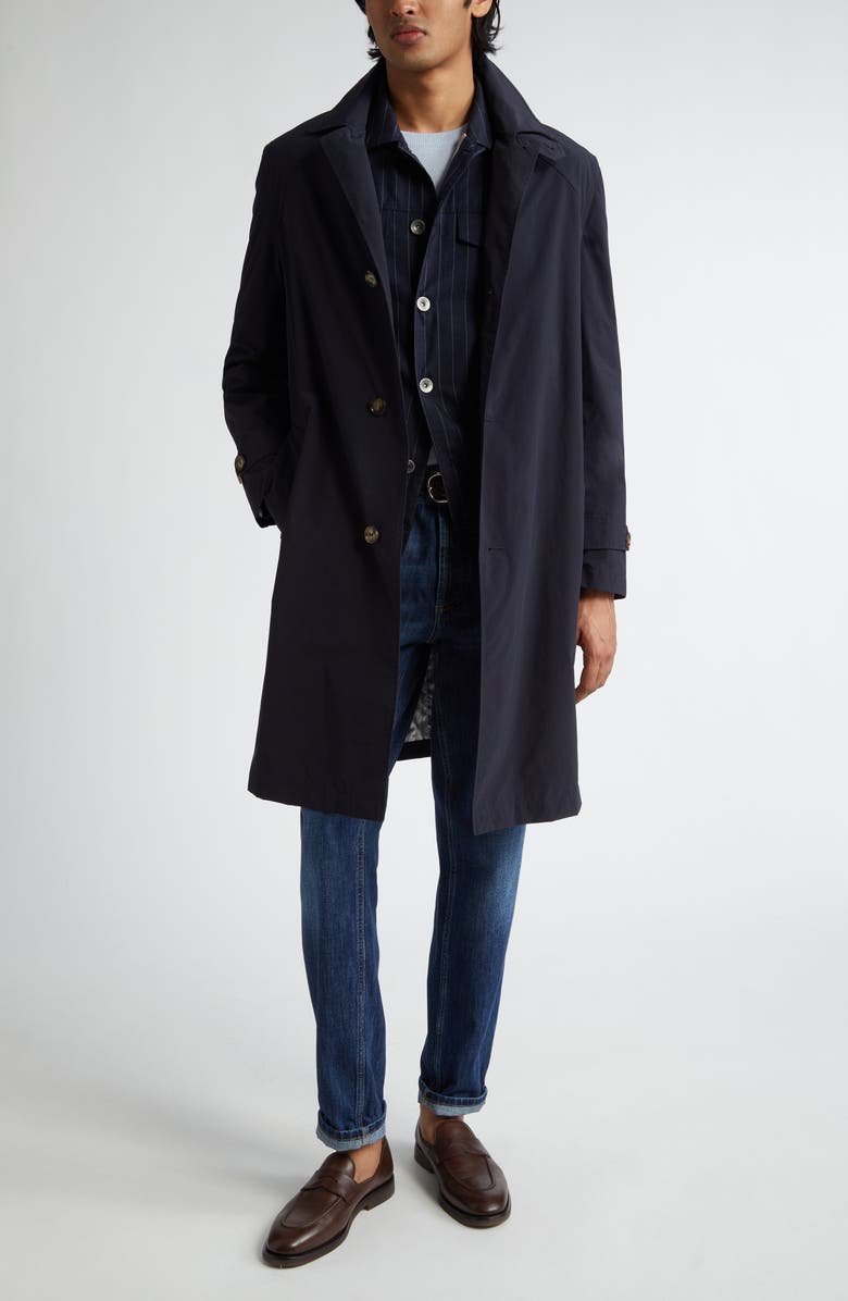 Brunello Cucinelli Water Resistant Raincoat, Alternate, color, 