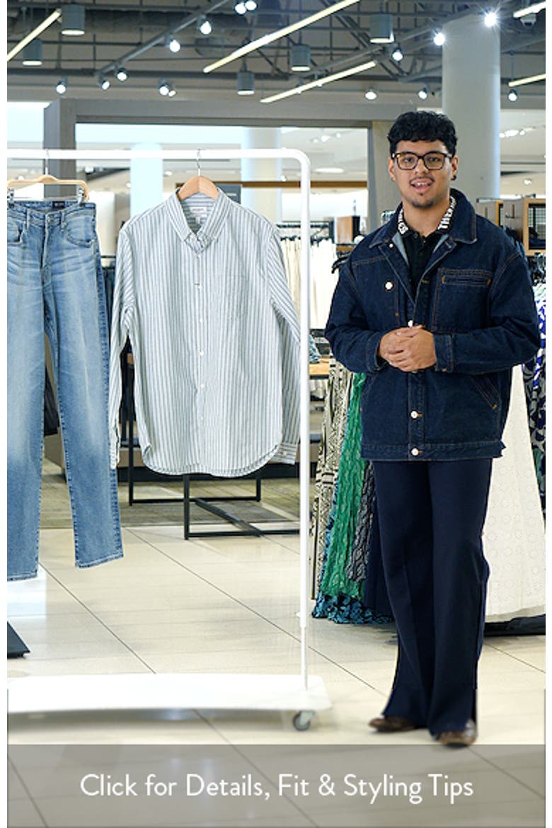 Everyday Slim Fit Stripe Cotton Button-Down Oxford Shirt video