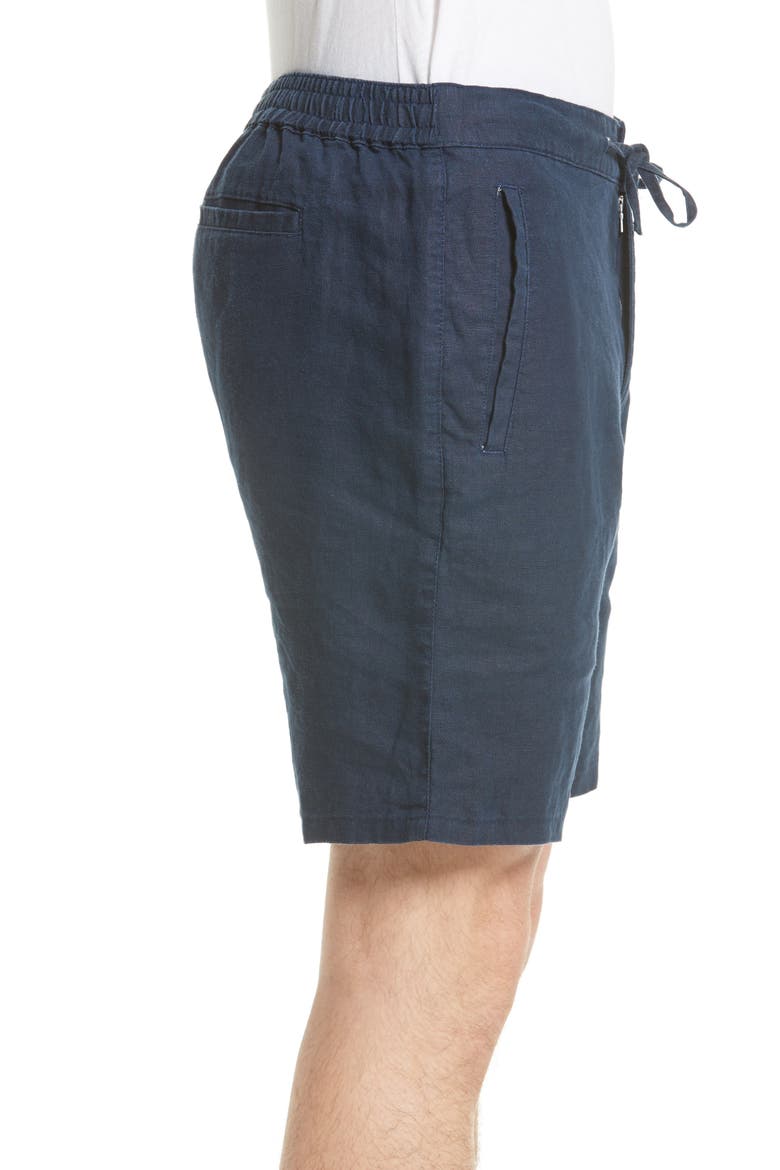 Max Linen Shorts, Alternate, color, DEEP NAVY