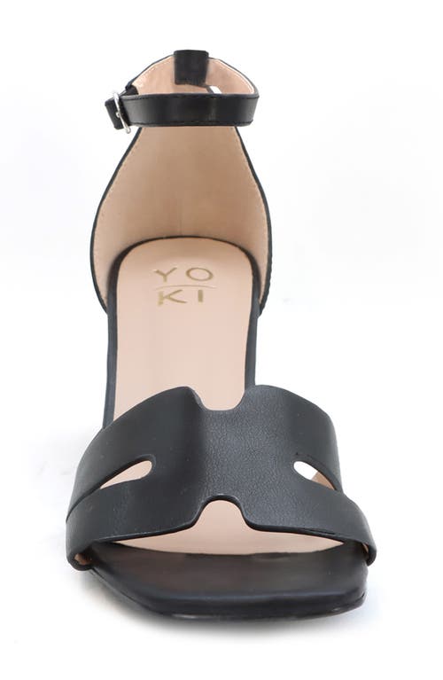 Yoki Tavin Ankle Strap Sandal In Black