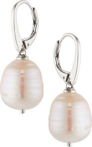 Nadri Freshwater Pearl Lever-Back Earrings