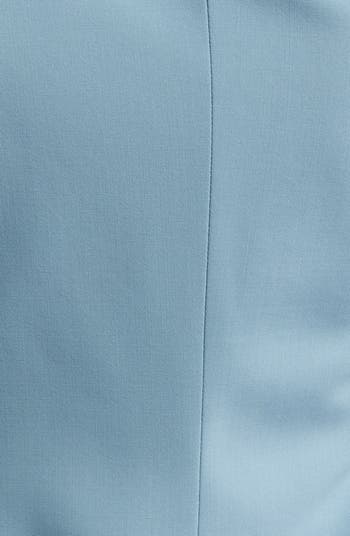 Slim Fit Stretch Wool One Button Blazer