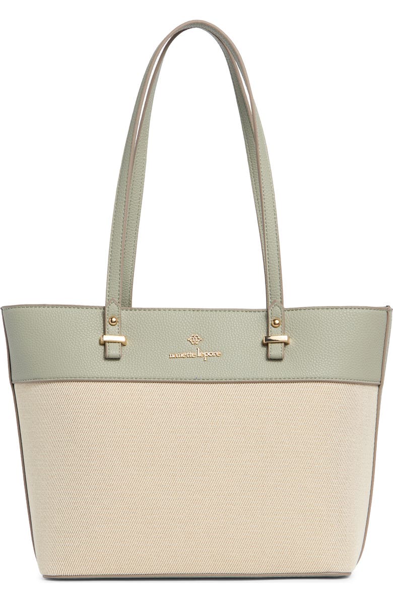 Nanette Lepore Sabine Mixed Tote Bag Set, Main, color, Natural - Clary Sage