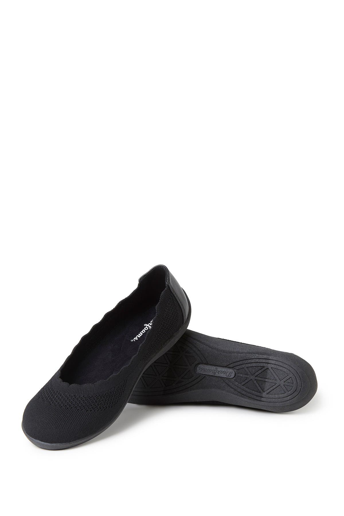 ORIGINAL COMFORT BY DEARFOAMS Misty Scalloped Knit Ballet Flat, Alternate, color, 