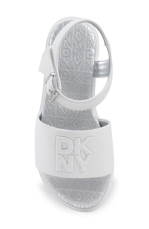 Dkny Little And Big Girls Val Alexandria Sandal In White