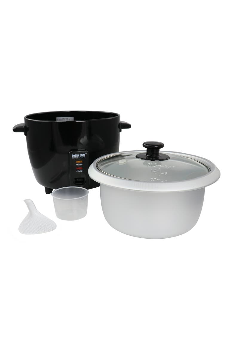 8 Cup Automatic Rice Cooker w/Rice Paddle+Measuring Cup, Alternate, color, Black