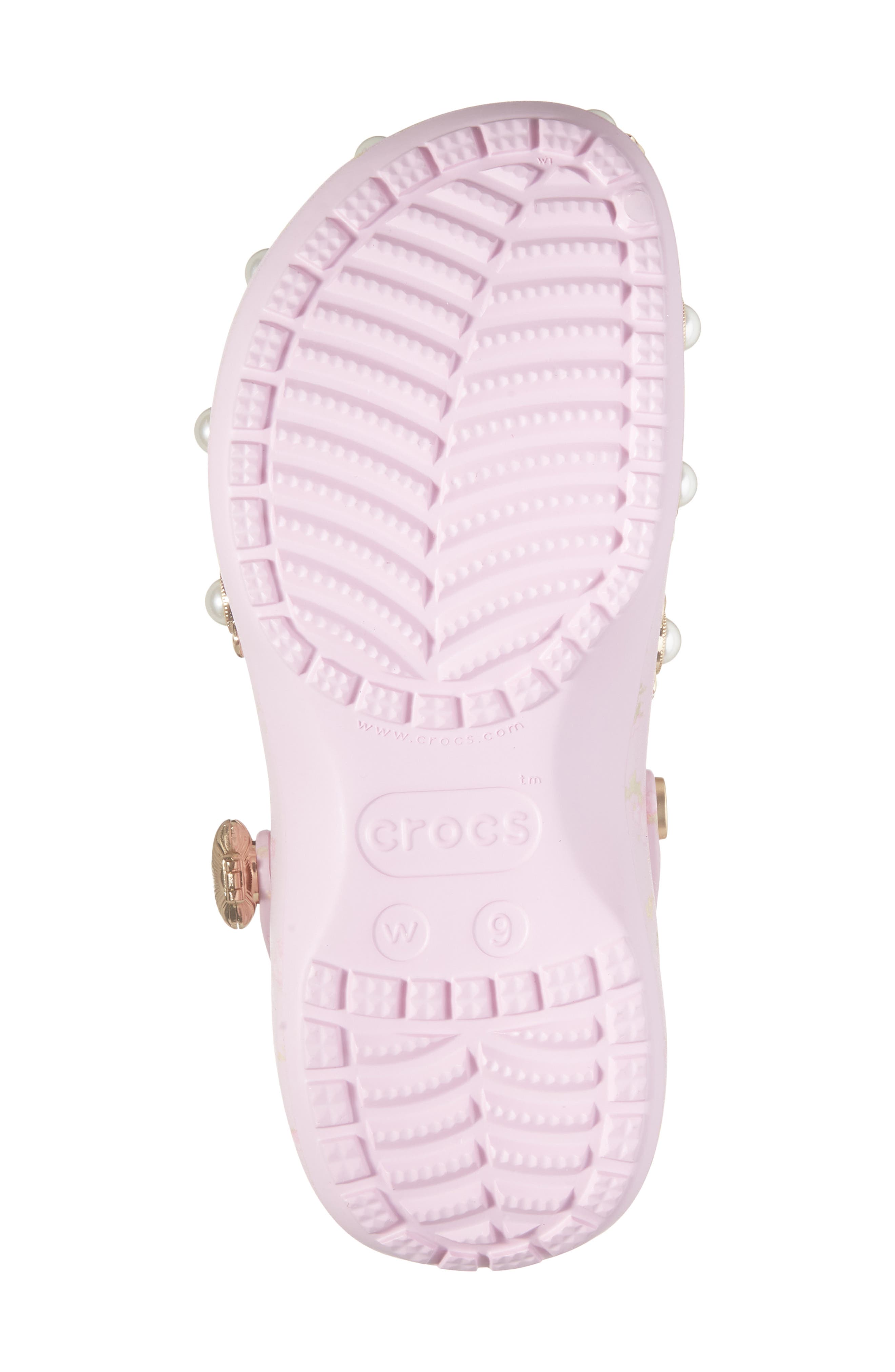 CROCS x LoveShackFancy Embellished Platform Clog, Alternate, color, Ballerina Pink