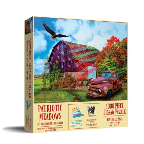Patriotic Meadows 1000 piece Jigsaw Puzzle for Adults