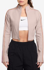 Nike x Naomi Osaka Rib Knit Zip Crop Jacket