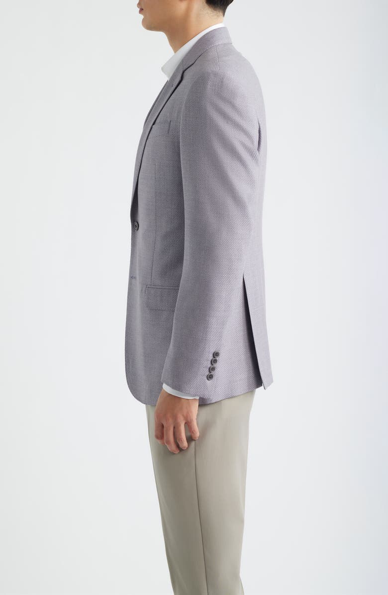 Emporio Armani Light Purple Virgin Wool Sport Coat, Alternate, color, Lilac