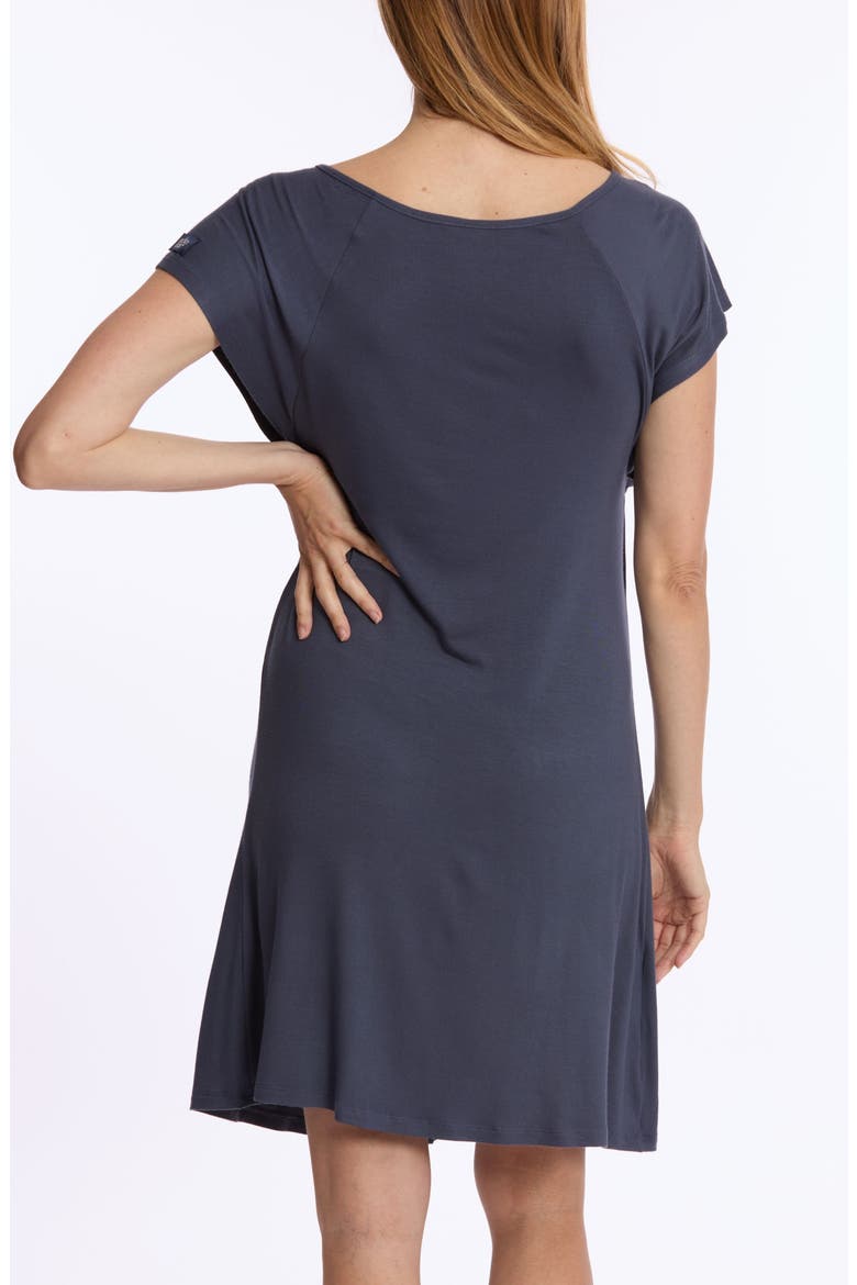 Louna Maternity and Nursing Nightdress, Alternate, color, MIDNIGHT BLUE