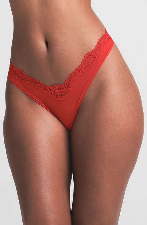 Fits Everybody Lace Dipped Thong (Regular & Plus)