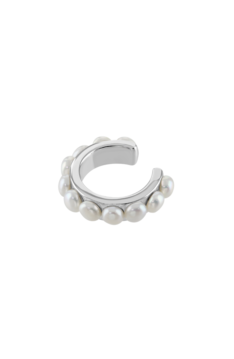 Lucy Quartermaine Royal Pearl Ear Cuff, Main, color, Sterling Silver