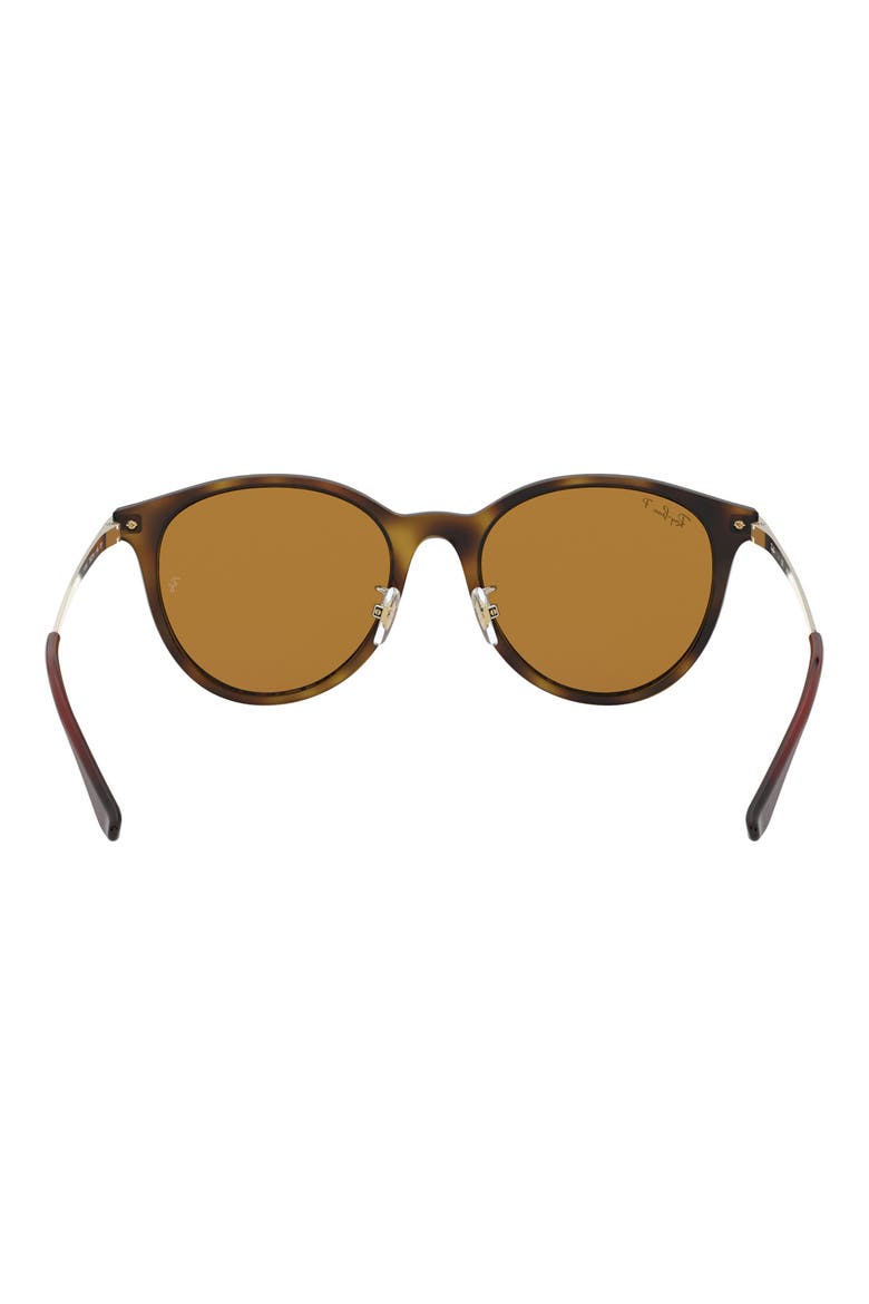 55mm Polarized Square Sunglasses, Alternate, color, LIGHT HAVANA / BROWN