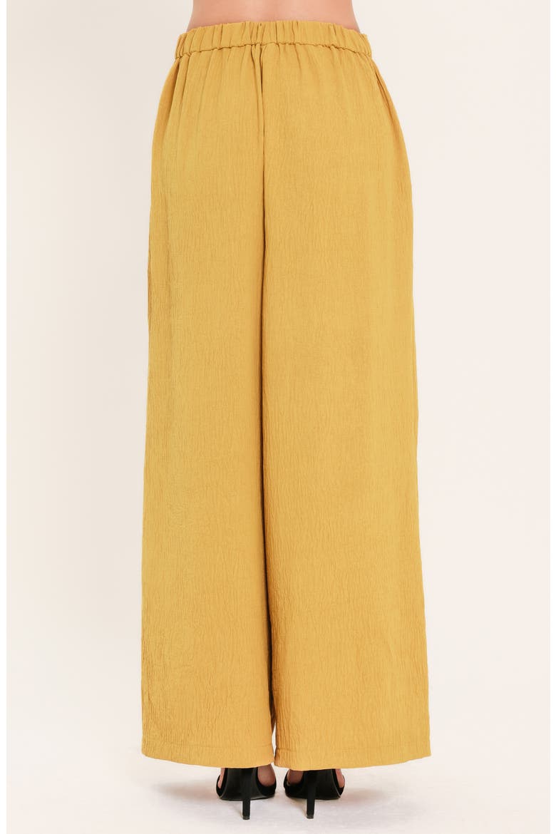 Pleated High Waist Wide Leg Pants, Alternate, color, MUSTARD
