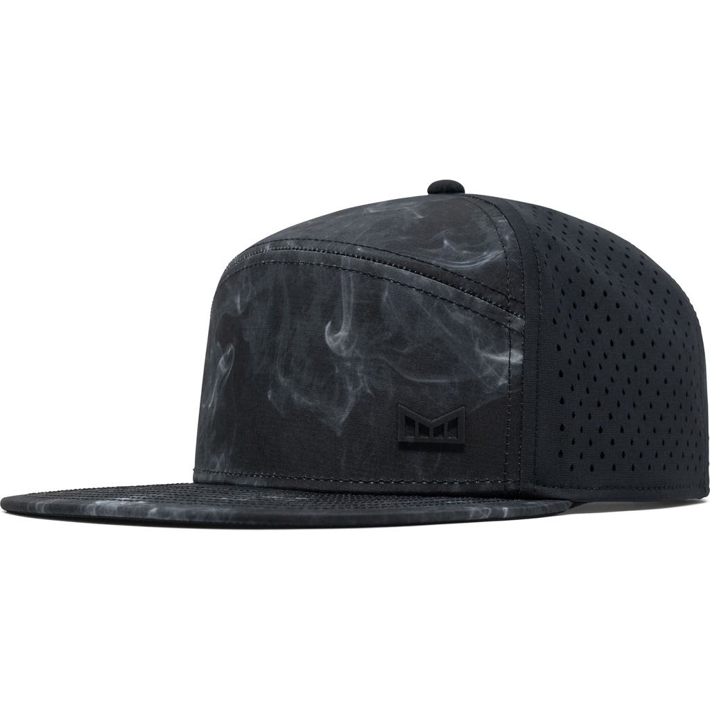 Melin Trenches Icon Hydro Performance Snapback Hat In Smoke