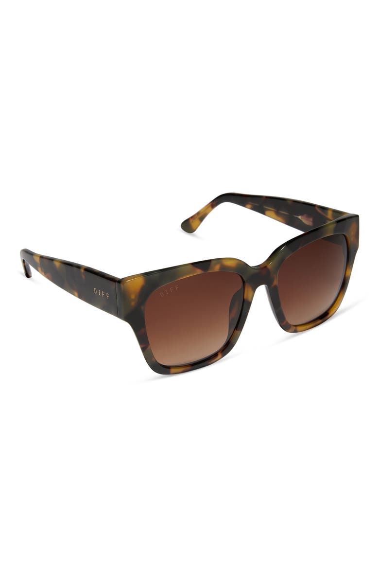 Bella II 54mm Polarized Gradient Square Sunglasses, Alternate, color, BROWN GRADIENT