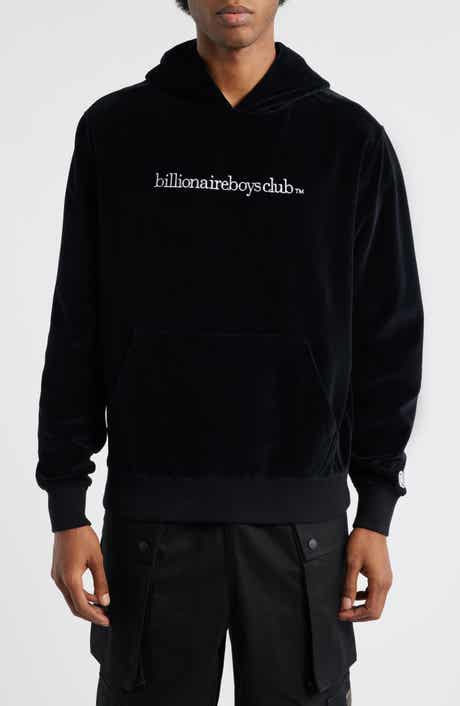 Billionaire Boys Club BB Mission Logo Embroidered Velour Hoodie