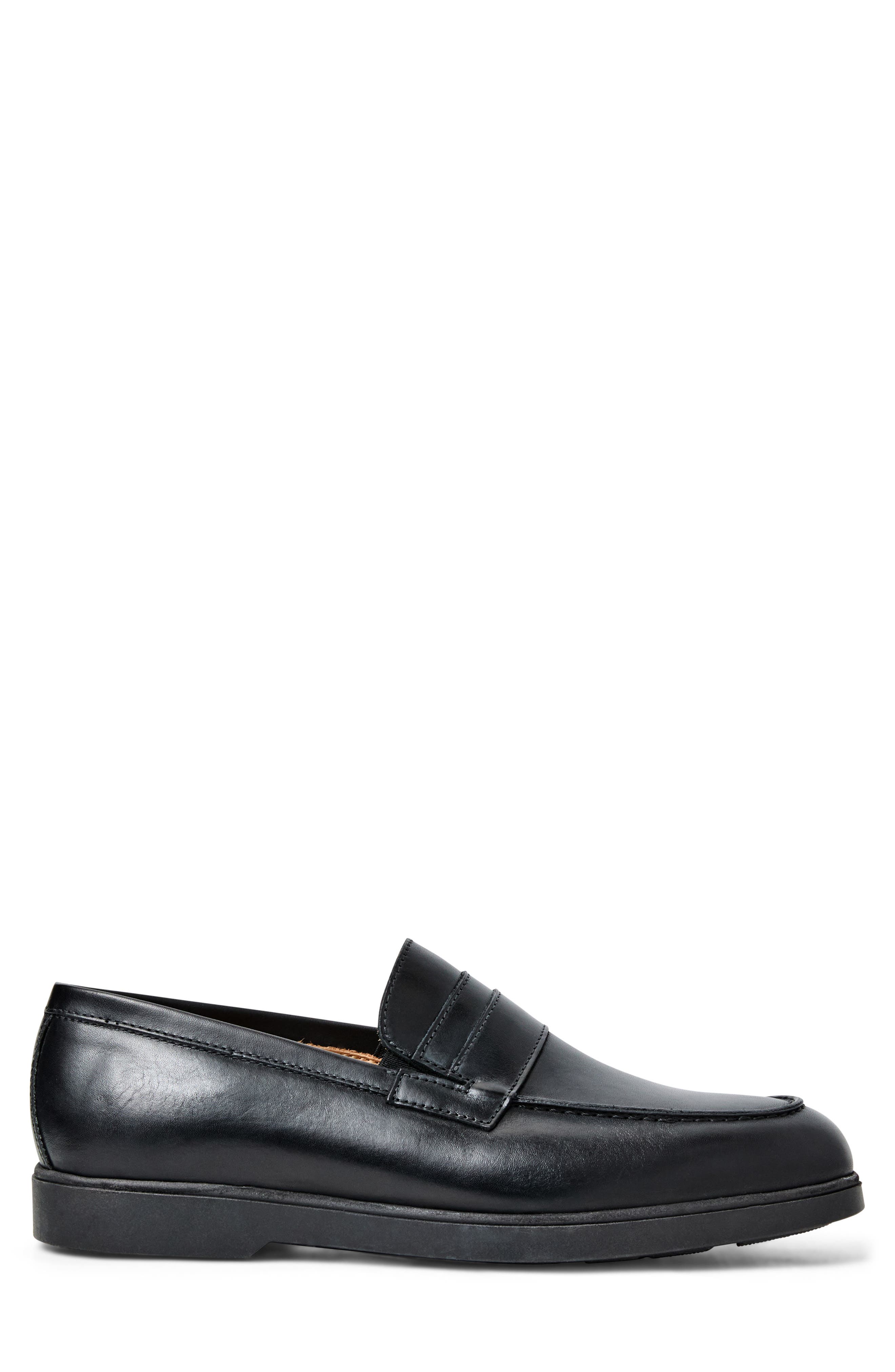 Bruno Magli Ezra Penny Loafer, Alternate, color, Black/ Black