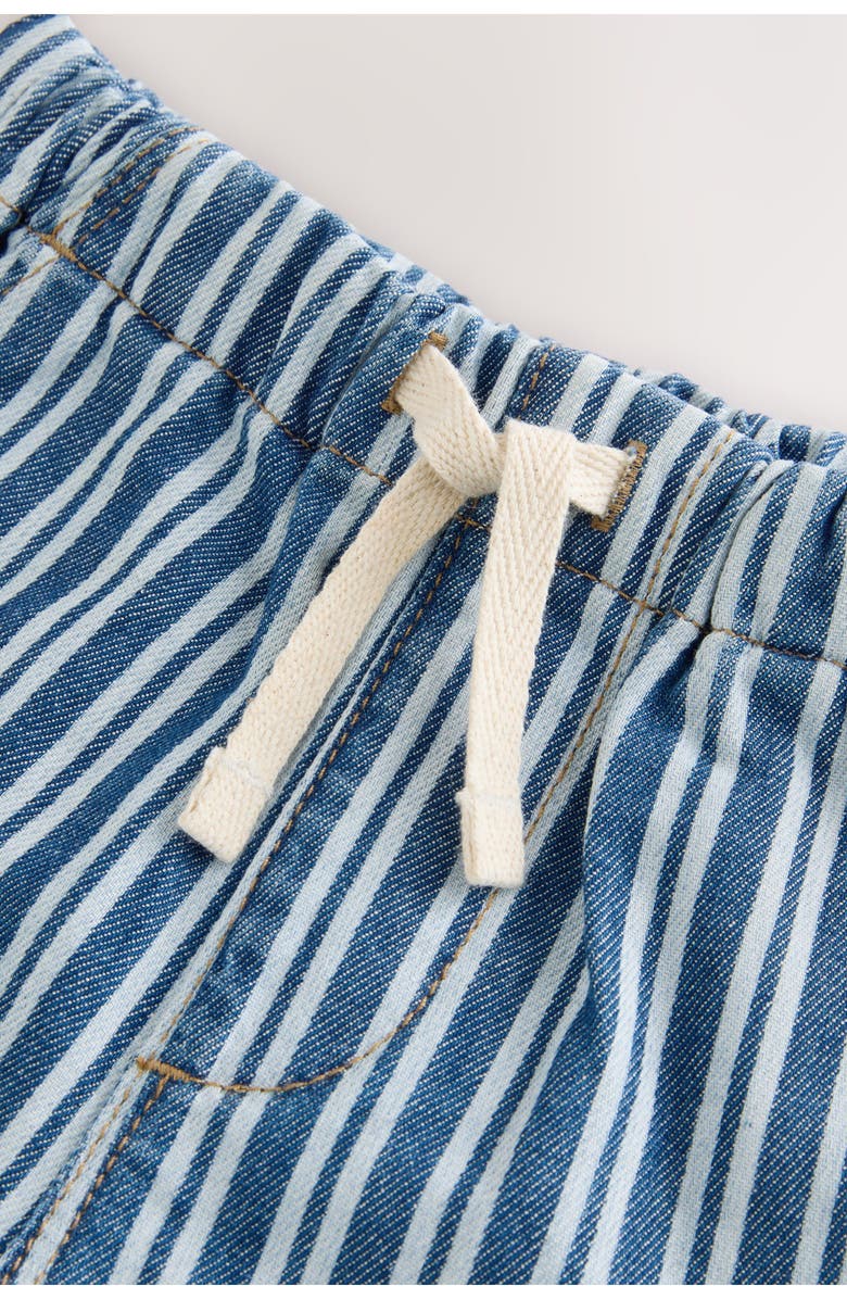 NEXT Kids' Stripe Drawstring Denim Shorts, Alternate, color, 