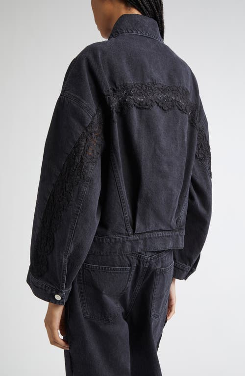 Stella Mccartney Lace Trim Denim Trucker Jacket