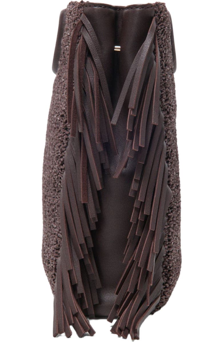 maje M new raffia, Alternate, color, Dark Brown