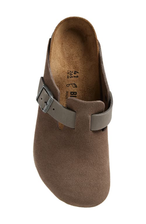 Birkenstock Men's Boston Clogs In Gray In Concrete Gray/iron