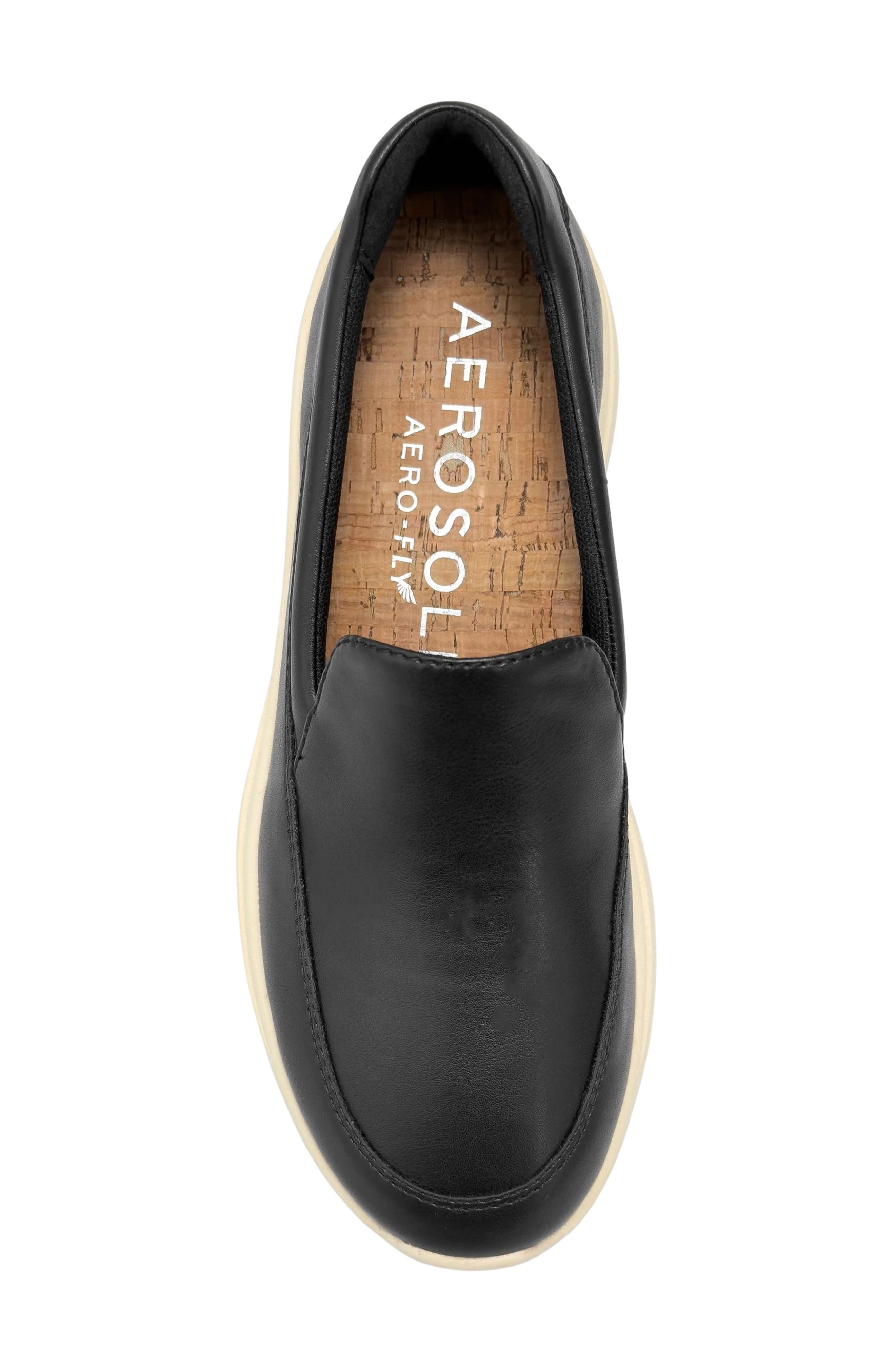 Aerosoles Felice Croc Embossed Sneaker, Alternate, color, Black