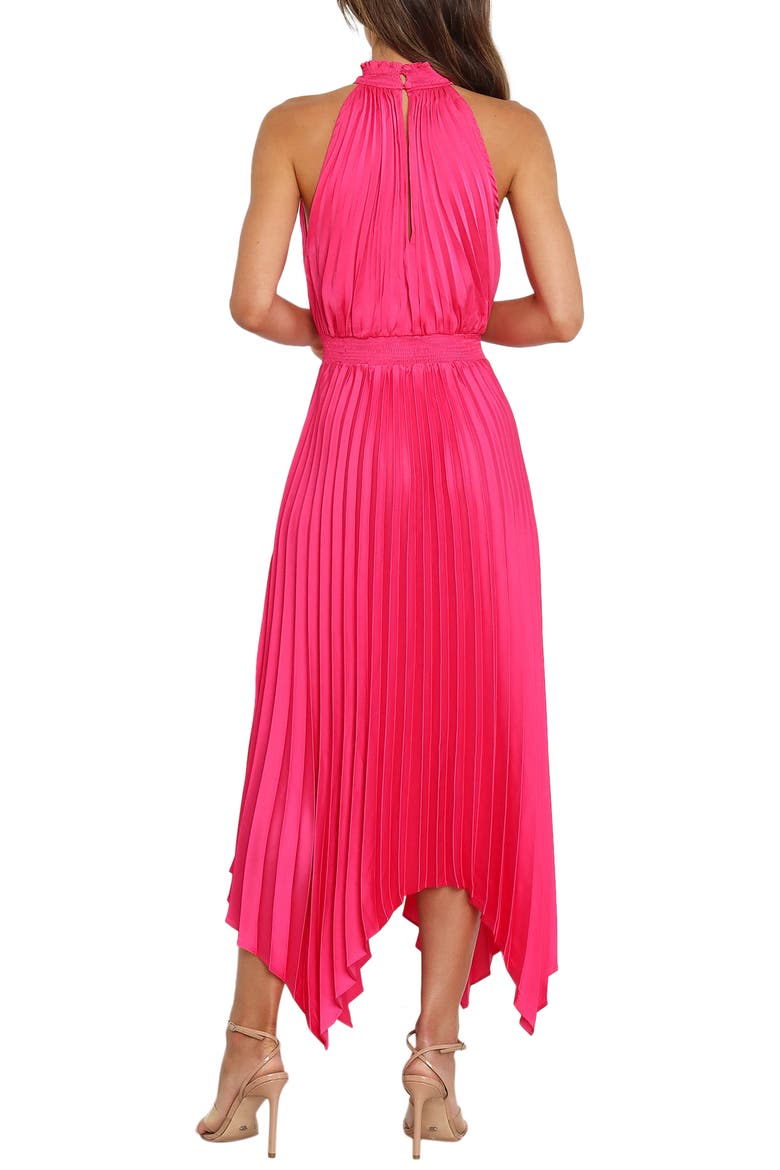 Dominique Pleated Sleeveless Maxi Dress, Alternate, color, PINK