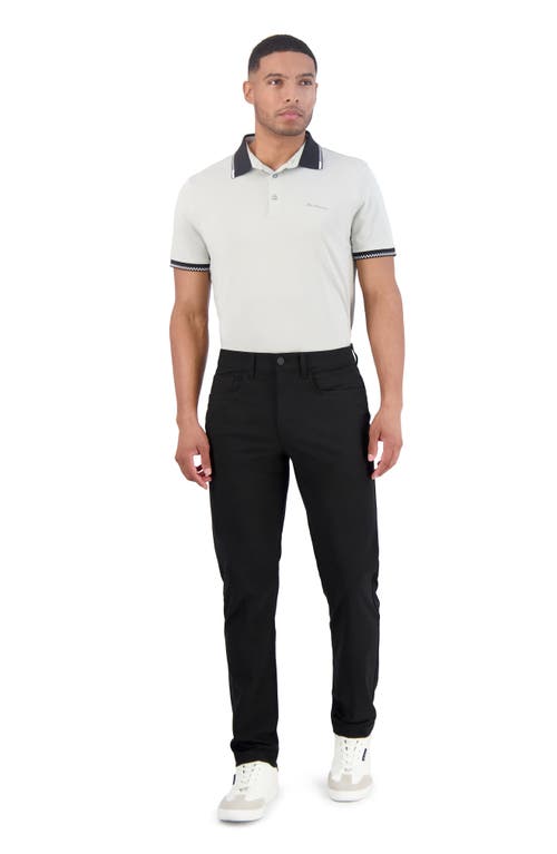 Ben Sherman Solid 4-way-stretch Tech Golf Pants In Black