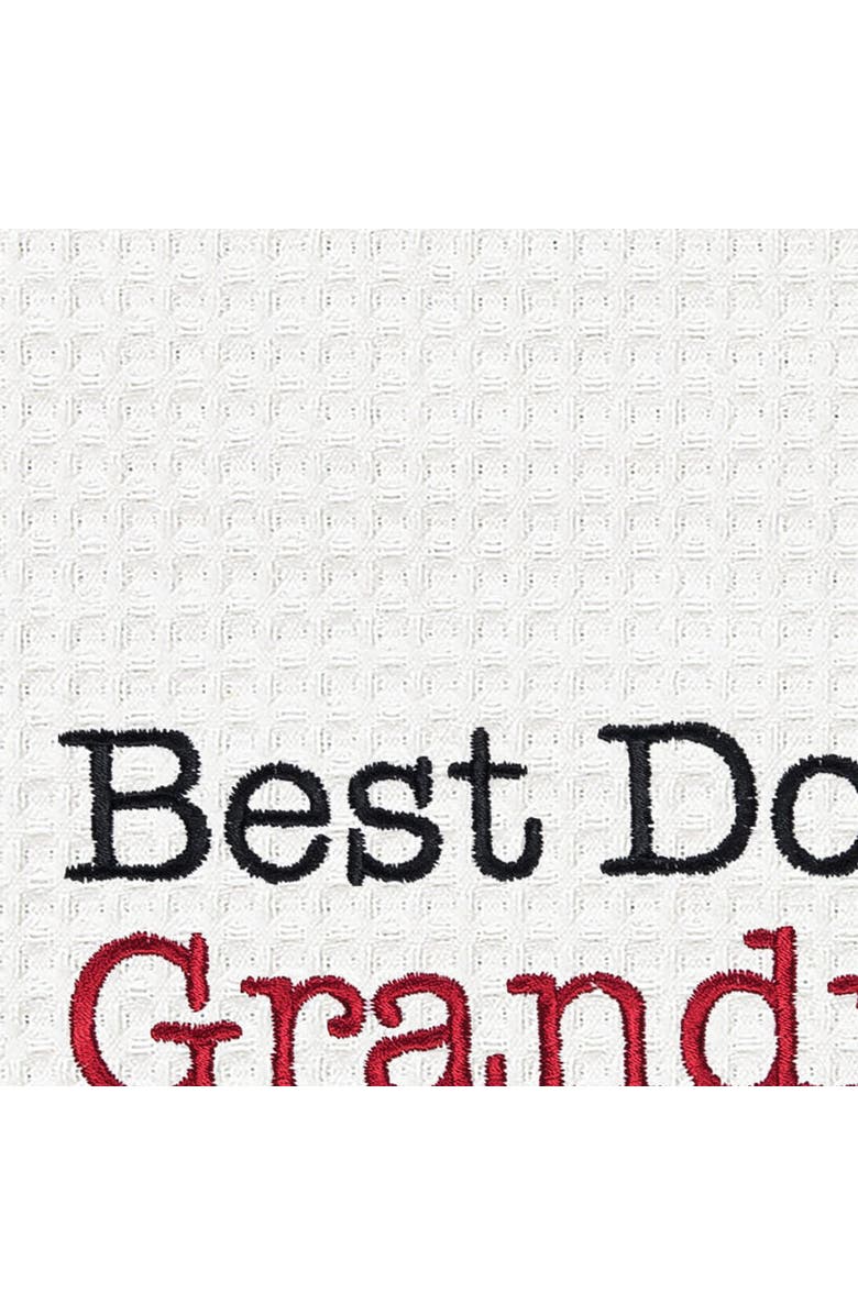 C&F Home Dog Grandma Kitchen and Bathroom Embroidered Waffle Hand Towel, Alternate, color, Red