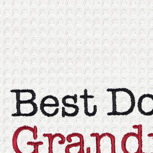 C & F Home C&f Home Dog Grandma Kitchen And Bathroom Embroidered Waffle Hand Towel In Multi