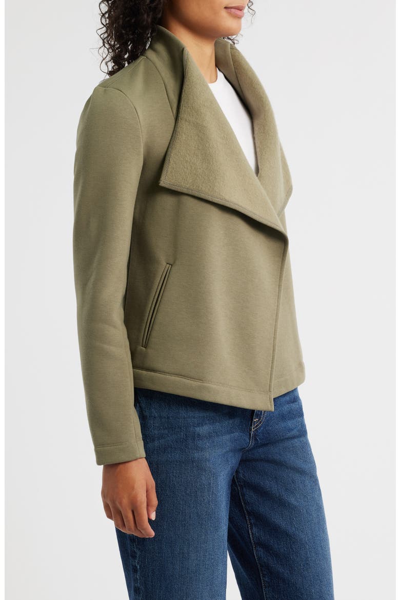 Lounge Around Moto Jacket, Alternate, color, OLIVEWOOD