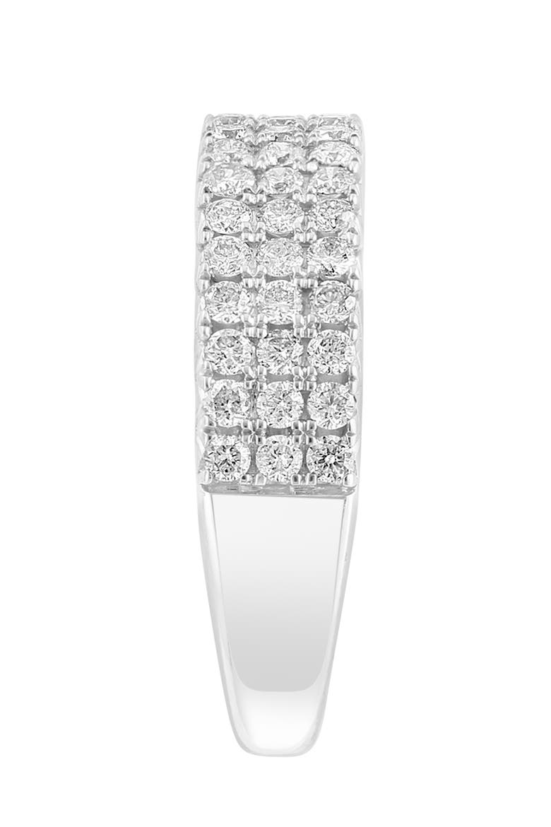 14K White Gold Diamond Symphony Band, Alternate, color, Metallic Silver