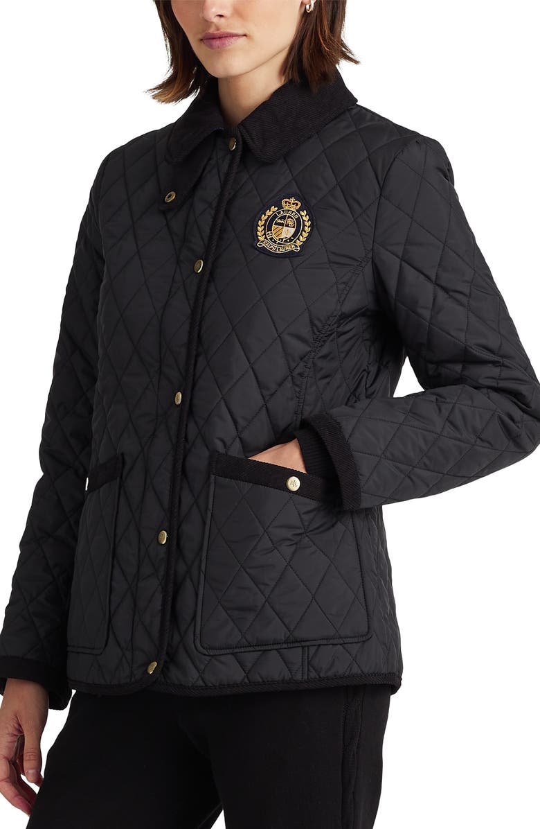Lauren Ralph Lauren Quilted Crest Jacket, Main, color, 