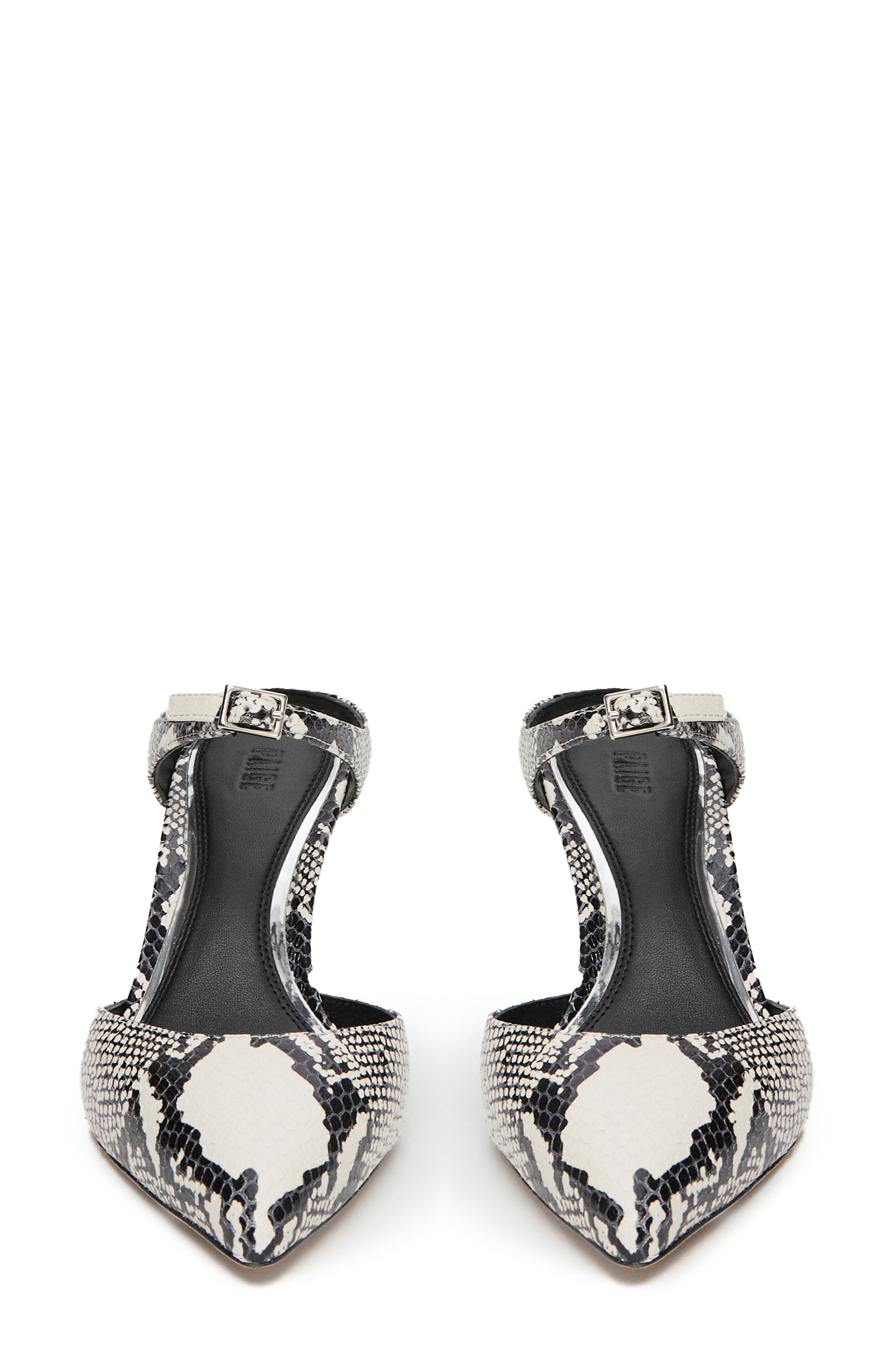 PAIGE Preston Pointed Toe Mule, Alternate, color, Natural Multi