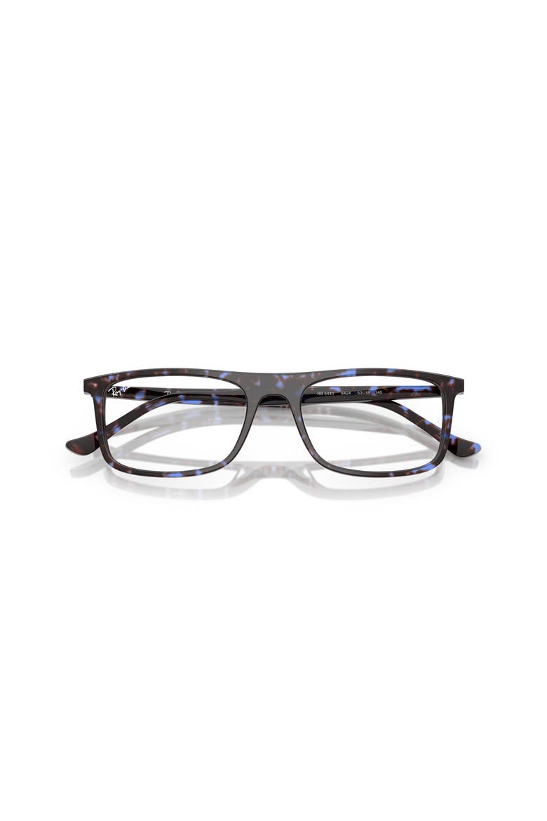 55mm Rectangle optical glasses, Alternate, color, Blue