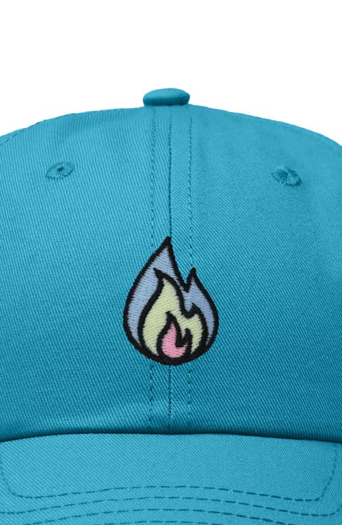 Dalix Fire Dad Hat In Teal