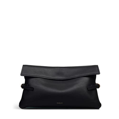 Radley Fleet Street Large Flapover Clutch In Black