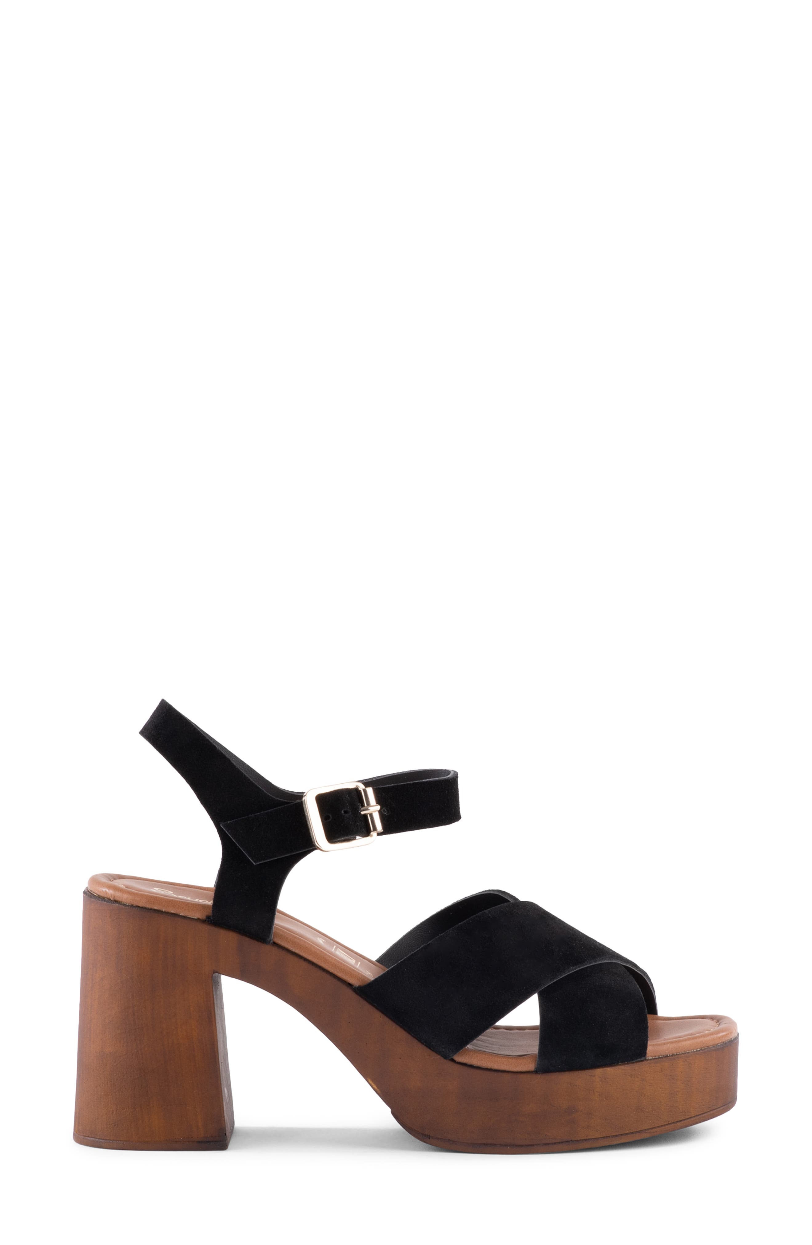 Seychelles Paloma Platform Wedge Sandal, Alternate, color, Black