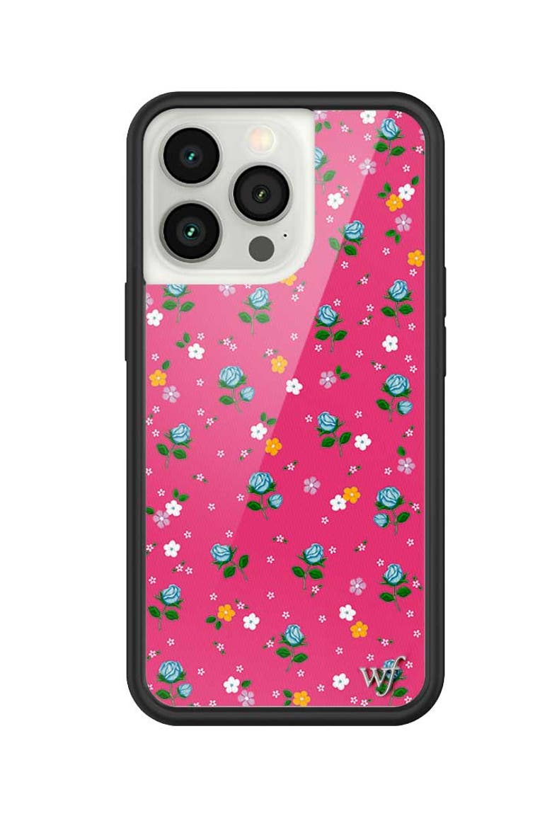 Pink Dainty Florals iPhone Case, Alternate, color, Pink