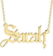 MELANIE MARIE Personalized Nameplate Necklace