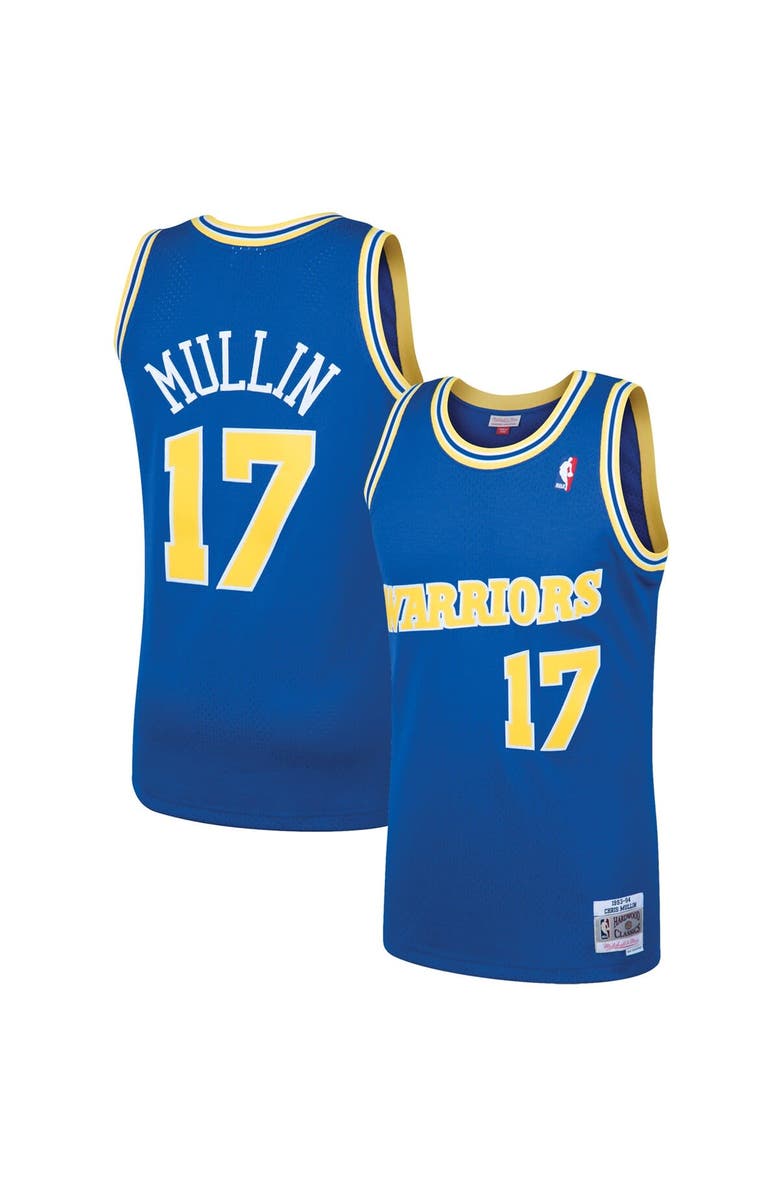 Mitchell & Ness Men's Mitchell & Ness Chris Mullin Royal Golden State Warriors 1993/94 Hardwood Classics Swingman Jersey, Alternate, color, Royal
