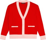 DELUC Lisboa Contrast Trim Cardigan