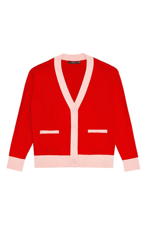 DELUC DELUC LISBOA CONTRAST TRIM CARDIGAN 